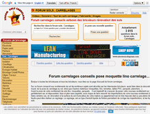 Tablet Screenshot of forum-carrelages.com